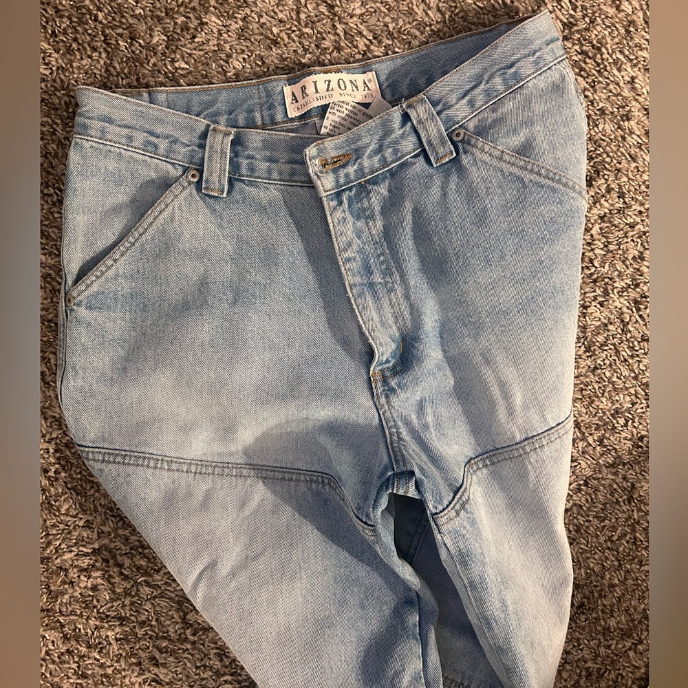 Arizona Jean Company Light Blue Denim Jeans with Carpenter Details - Picture 3 of 7